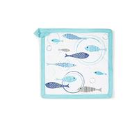 Excelsa North Sea Presina de cocina, 20 x 20, forro 100% algodón, relleno de poliéster