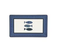 Excelsa Ocean - Juego de 6 platos de cerámica, 25 x 15 cm, decoración de peces
