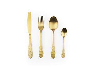 Excelsa Paquete de 4 cubiertos Baroque Oro