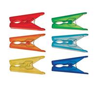 Excelsa Paquete de 6 Pinzas de plástico, Multicolor