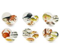 Excelsa Portland - Vajilla de 18 piezas, cerámica, juego de 6 personas, multidecoración