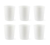 Excelsa Portofino - Juego de 6 vasos, blanco, 30 cl., vidrio soplado