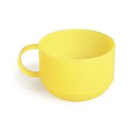 Excelsa Rainbow Taza Jumbo 0.50 l, plástico, Amarillo, 11 x 11 x 8 cm
