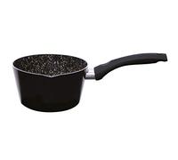 Excelsa Rock'n'Cook Cacerola Antiadherente 1 Asas con Boquilla, Metal, Negro, 16 cm