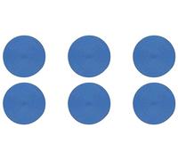 Excelsa Round - Juego de 6 manteles Individuales Redondos, plástico PP, 36 cm, Azul