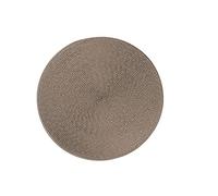 Excelsa Round - Juego de 6 manteles Individuales Redondos, plástico PP, 36 cm (Gris)