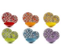 Excelsa Scirocco - Vajilla de 18 piezas, porcelana y gres, decoración multicolor, 6 personas