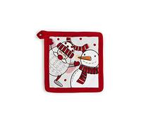 Excelsa Snowman - Presina de Cocina, 20 x 20, Forro 100% algodón, Relleno de poliéster