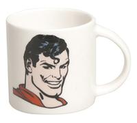 Excelsa Super Héroes Taza de café Superman 100 ml, Porcelana de Ceniza de Hueso, Color Blanco, 1 Unità (Confezione da 1)
