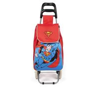 Excelsa Superhéroes - Carro de la Compra, Capacidad 38 l, Bolsa extraíble, Impermeable, Superman
