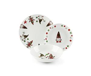 Excelsa Tartan Gnome 65504 - Vajilla de 18 piezas