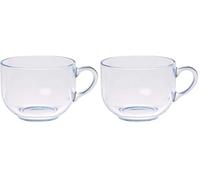 Excelsa - Taza Jumbo - Material Vidrio Transparente - Capacidad 70 cl (Paquete de 2)