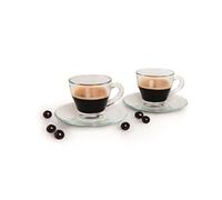 Excelsa Tazze & Co. - Juego de 6 Tazas para café, de 9 ristal, Transparente, 6,5 x 6,5 x 5,6 cm