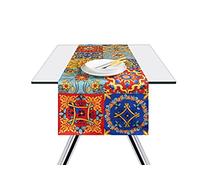 Excelsa Trinacria - Mantel de Mesa, 100 % algodón, 140 x 45 cm