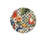 Excelsa Tropical Chic - Juego de 6 platos de pizza, diámetro 31 cm, porcelana, multicolor