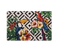 Excelsa Tropical Felpudo Entrada, Fibra de Coco, Multicolor, 40 x 60 cm