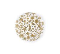 Excelsa White Home panett/Plato, Vidrio, Blanco