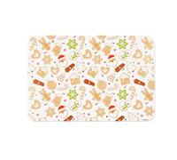 Excelsa Wonderful Ginger - Juego de 6 manteles Individuales Americanos, 43,5 x 29 cm, diseño navideño de Pan de Jengibre