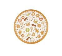 Excelsa Wonderful Ginger - Manteles Individuales Redondos, diámetro 38 cm, 2 Unidades, diseño navideño