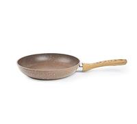 Excelsa Wood & Stone Sartén antiadherente de 28 cm, Aluminio forjado, Marrón