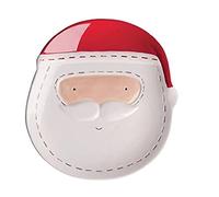 Excelsa Xmas Plano, Cerámica, Blanco/Rojo, 1 artículo