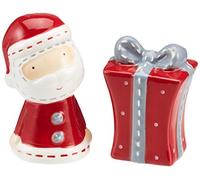 Excelsa Xmas Country Style Set Sal/Pimienta, Cerámica, Rojo
