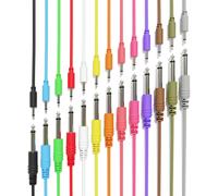 ExcelValley - Cables de conexi n mono - TS de 3,5 mm (1/8"") a 6,35 mm (1/4"") [Paquete de 13 | 45 cm - 17,72""]