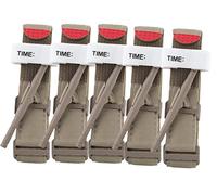 Exception - Lote de 5 torniquete portátil para exteriores de primeros auxilios con hebilla de liberación lenta rápida y correa de torniquete de emergencia táctica para senderismo militar camping viaje