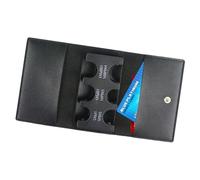 Exchange Mural - 74 Gramos De Soporte Para Monedas Para Cartera | Letras de Bolsillo | Baja Escritura con Baño de la Ciudad, Bajo del TODO MOTULO UNIVERSAL | Regalo Organizador de Cambio, Negro