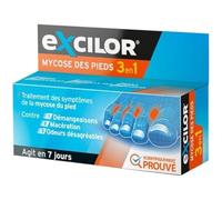 EXCILOR - Dispositivo médico 3 en 1 - Tratamiento de hongos en los pies - 15 ml