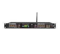 Excitador Profesional de Nivel Frontal, Procesador de Audio Estéreo con Excitación Independiente, Micrófono Multicanal, Bluetooth, para Stage KTV, Rack 1U, 20Hz-20KHz, >93dB SNR black