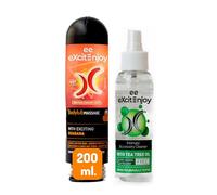 Excite Gel Lubricante íntimo pareja efecto calor con Guaraná + Limpiador spray hi-gienizante de accesorios íntimos con Árbol de Té | Vegano y Sin Alcohol