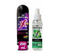 Excite Pack Lubricante Anal a Base de Agua con Árnica 200 ml + Limpiador de Juguetes Íntimos y Copas Menstruales 100 ml | Cuidado Íntimo Completo | Vegano y Dermatológicamente Testado