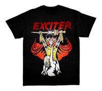 Exciter Long Live The Loud Speed Metal Band Men's Black t Shirt Black XL