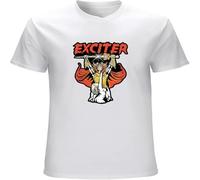 Exciter Long Live The Loud Speed Metal Band Men's T Shirt White XXL