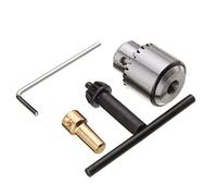ExcLent 0.3-4Mm Micro Motor Drill Chuck Clamp With Key And 1/8 Inch Shaft Connecting Rod