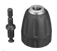 ExcLent 0.8-10Mm Keyless Drill Chuck Converter 3/8 Inch 24Unf With 1/4 Inch Hex Shank Sds Adapter