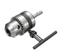 ExcLent 1-10Mm Drill Chuck Driver Converter 3/8 Inch 24Unf With 1/4 Inch Hex Shank Key Adaptor