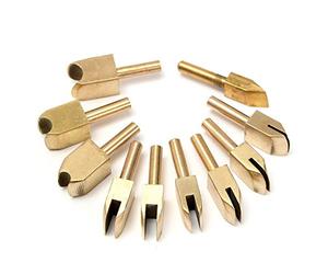 ExcLent Leather Solder Iron Tip Brass Soldering Iron Tip To Burn The Edge Decorate Diy - S