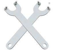 ExcLent Llave inglesa de brida para amoladora angular, 14 cm, acero, paquete de 2