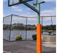 EXCLURA Almohadilla para Poste de Baloncesto Acolchado para Poste de Baloncesto Cuadrado para Exteriores, Almohadilla de Espuma de 2 cm de Grosor para Poste de Baloncesto(Orange 3ft/91cm,5x5/13x13cm)