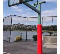 EXCLURA Almohadilla para Poste de Baloncesto Acolchado para Poste de Baloncesto Cuadrado para Exteriores, Almohadilla de Espuma de 2 cm de Grosor para Poste de Baloncesto(Red 3ft/91cm,16x16/41x41cm)