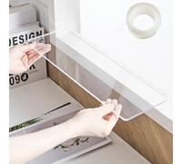 EXCLURA Extensor para Alféizar de Ventana Extensión de Alféizar de Ventana Acrílica sin Perforaciones, Estante Extensor de Alféizar de Ventana Transparente con Cinta(100x25cm(39 3/8 x 9 13/16"))