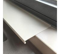 EXCLURA Extensor para Alféizar de Ventana Extensor de Alféizar de Ventana de Acero Al Carbono, Placa Extensora de Repisa de Ventana, Estante de Ventana de Cocina(Beige,L40cm(15 3/4")-W25cm(9 7/8"))