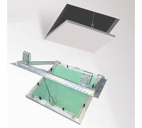 EXCLURA Trampilla Pladur Panel de Acceso a Techo Abatible 25x25 30x30 35x35 40x40 cm, Puerta de Inspección de Pladur Invisible Pintable, Apertura por Empuje Oculta(8x8in/20x20cm)