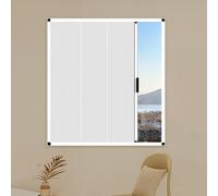 EXCLURA Ventanas Ventana Plegable Corredera Tipo Acordeón, Ventanas de Privacidad Tipo Panal de Abeja No Tejida, Ventana de Repuesto con Marco de Aluminio para Dormitorio(105x85cm/41x33in)