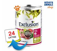 Exclusion Dog Mediterraneo Alimento Adulto Todas Las Razas Ternera Lata 400 gr