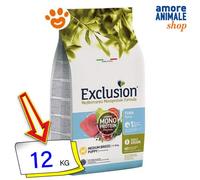 CROCCHETTE EXCLUSION MEDITERRANEO MONOPROTEIN Noble Grain Pienso para Cachorros Medium TONNO. 12KG