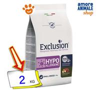 Exclusion Perro Hipoalergénico Adult Small Razas De Cavallo Y Patatas Perros 2KG