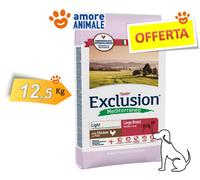 2 Sacos - Exclusion Perro Mediterráneo Adult Grandes Breed Luz Con Pollo 12,5 KG
